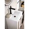 James Martin Vanities Chianti 20in Single Vanity, Glossy White, Matte Black, w/ White Glossy Composite Stone Top E303V20GWMBKWG - alternate 3